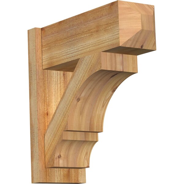 Ekena Millwork Balboa Rough Sawn Craftsman Outlooker, Western Red Cedar, 8"W x 22"D x 22"H OUT08X22X22BOA04RWR - main